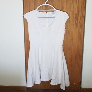 Bar III Short Sleeve White Mini Dress